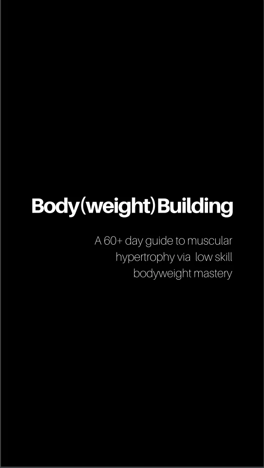 Bulldog Gear - Body(weight) Building: The Guide - Andrew Tracey