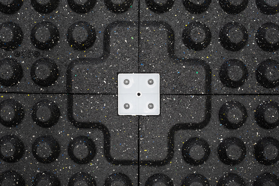 Bulldog Gear - 20mm Laminated Rubber Performance Tile - Interconnectable Gym Flooring - 1m tile consists of 4 x 50cm2 tiles. - Image 5