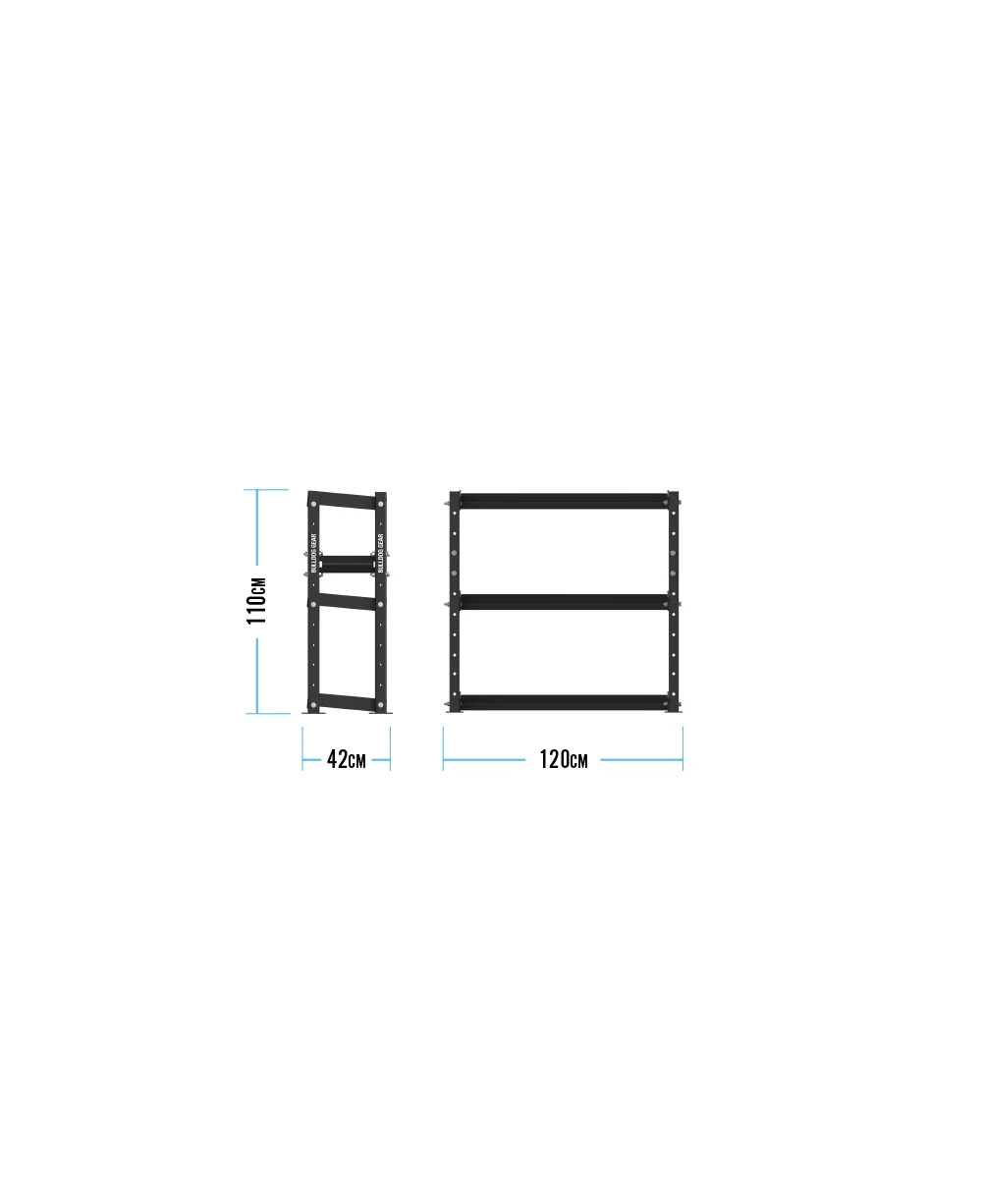 Bulldog Gear - Hex Dumbbell Storage System - 120cm - Configuration A - Image 3