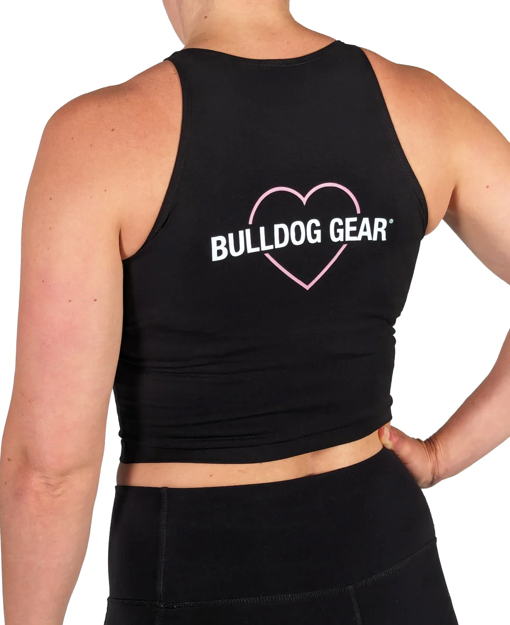 Bulldog Gear - Limited Edition Ladies Heart Crop - We Love Bulldog - Image 3