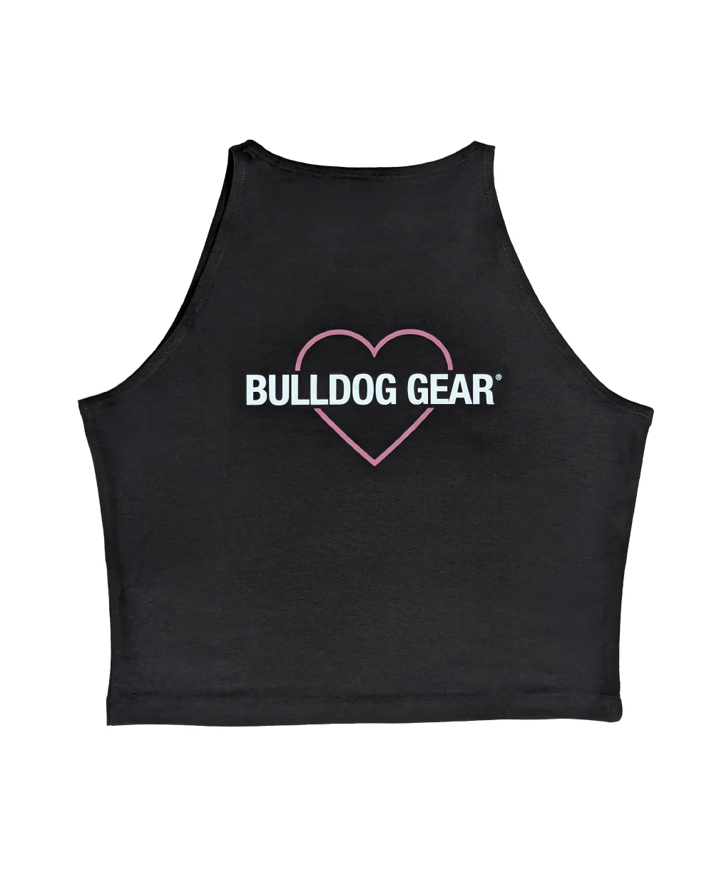 Bulldog Gear - Limited Edition Ladies Heart Crop - We Love Bulldog - Image 4