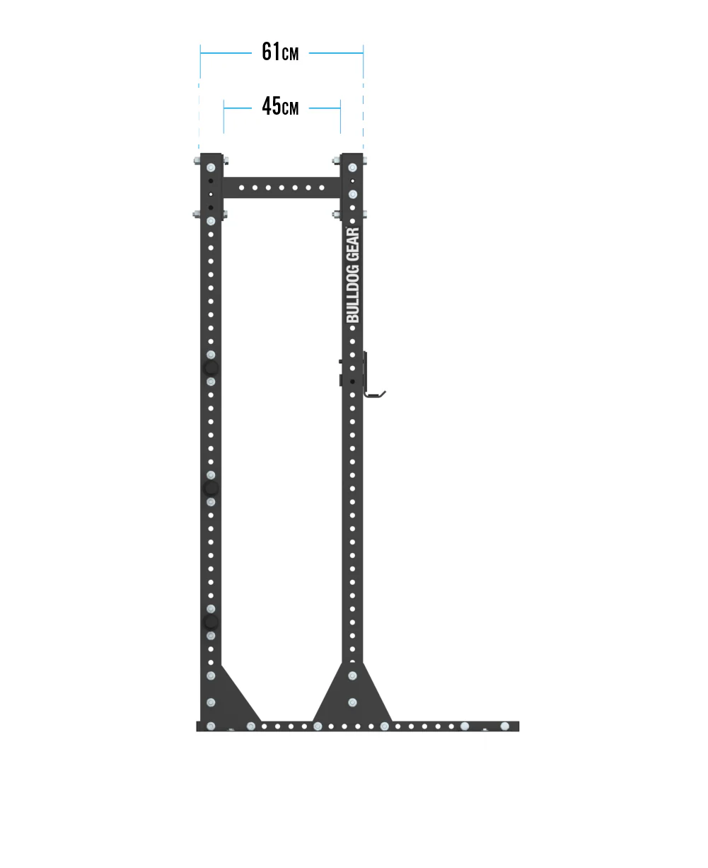 Bulldog Gear - MLHR - 2.16m Half Rack With Pull Up Bar - Image 3