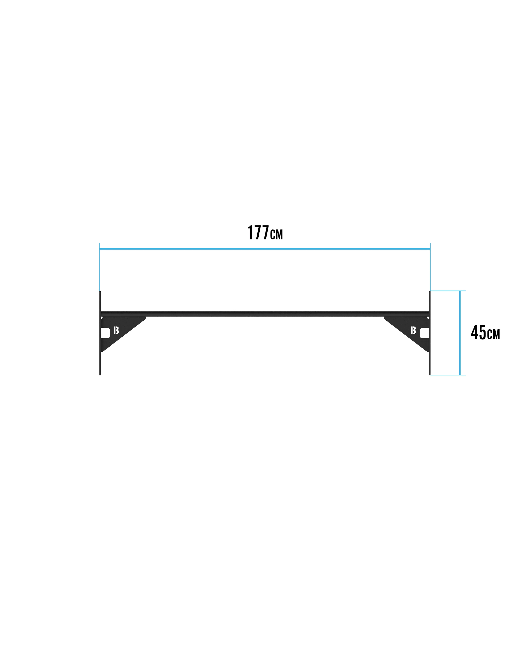 Bulldog Gear - Rig Single Pull Up Bar - 177cm - Image 3