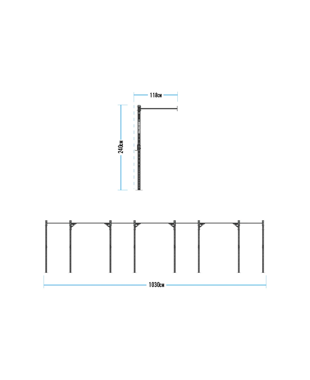Bulldog Gear - Studio - 4 Bay Wall Mounted Rig - Image 2