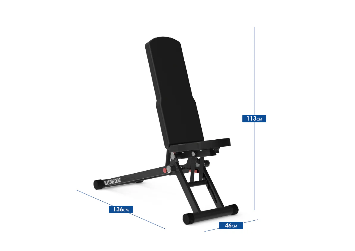 Bulldog Gear - Zero Plus - Fold Flat Adjustable Weight Bench - Image 3
