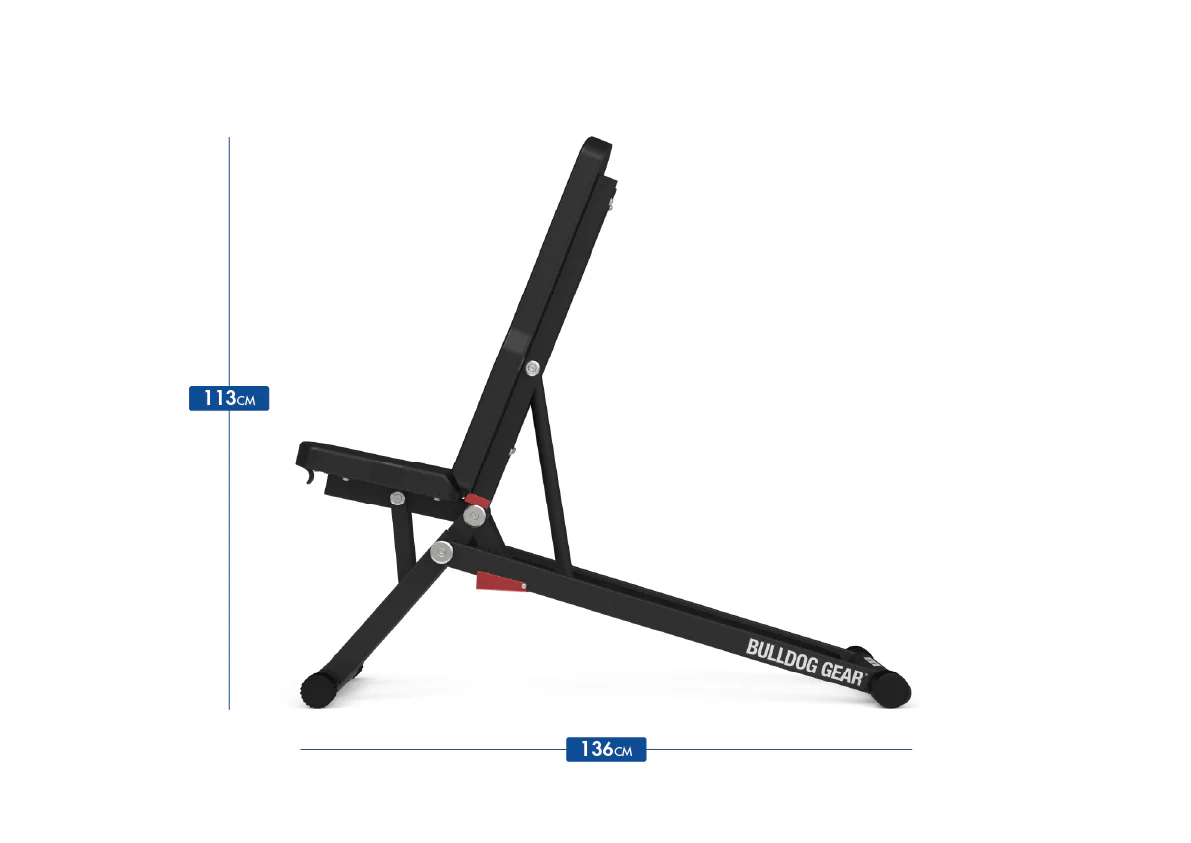 Bulldog Gear - Zero Plus - Fold Flat Adjustable Weight Bench - Image 4