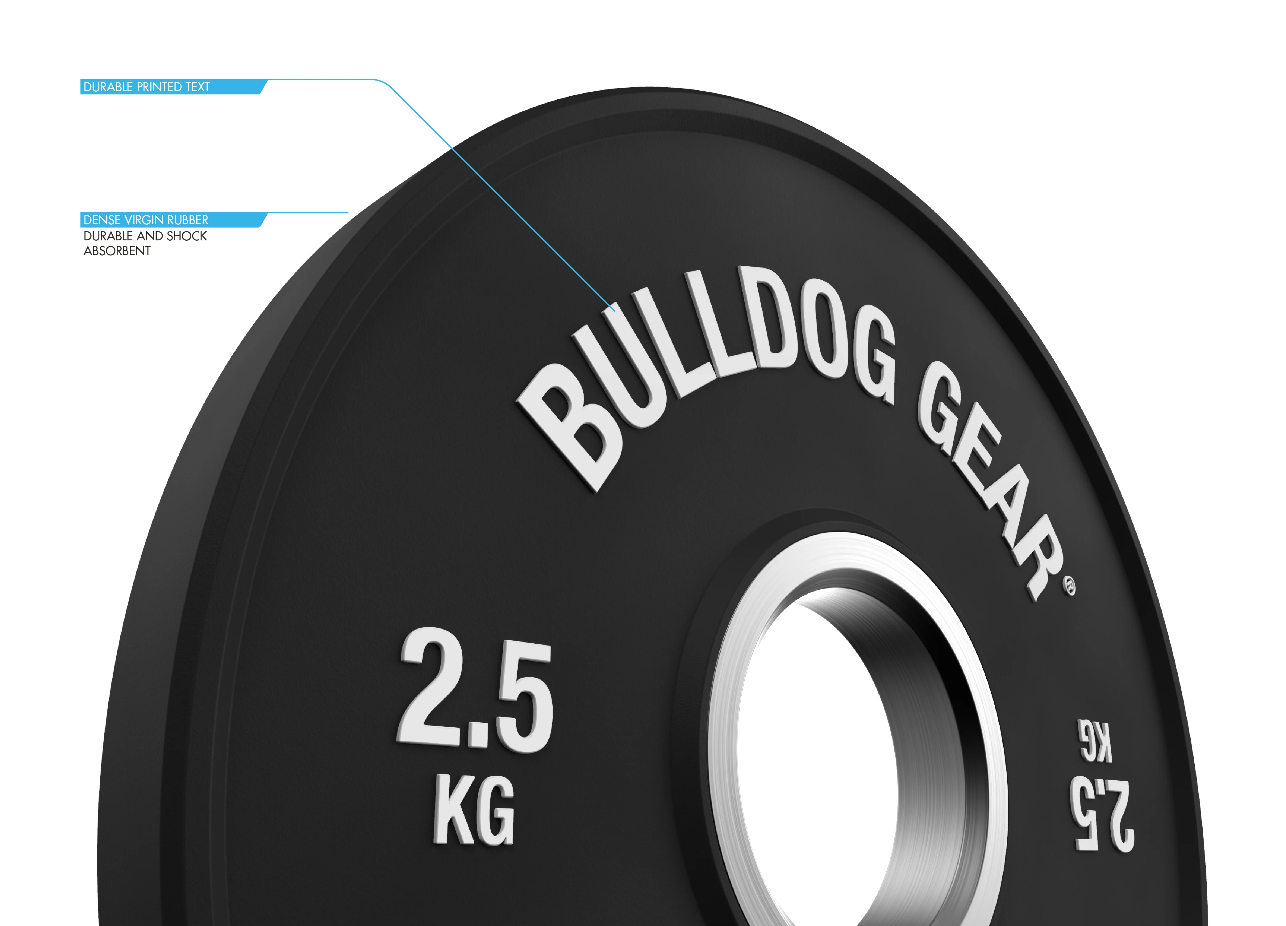 Bulldog Gear - Fractional Weight Change Plates Black Embossed 2.0 1.25kg/ 2.5kg - Image 5
