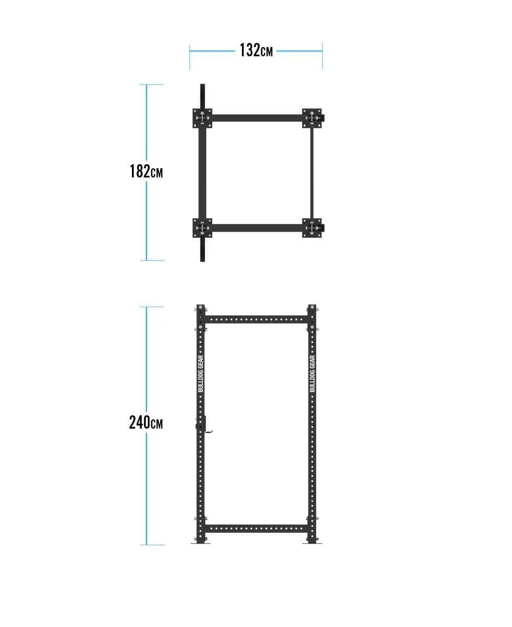 Bulldog Gear - MLPR3 Static Power Rack With Pull Up Bar - Image 4