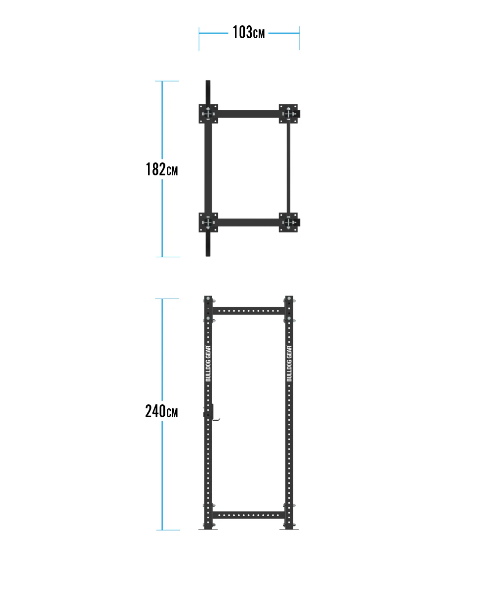 Bulldog Gear - MLPR2 Static Power Rack With Pull Up Bar - Image 4