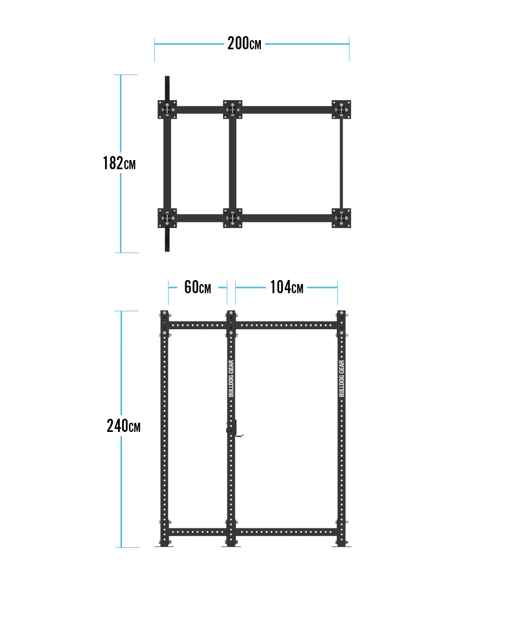 Bulldog Gear - MLPR4 Static Power Rack With Pull Up Bar - Image 4