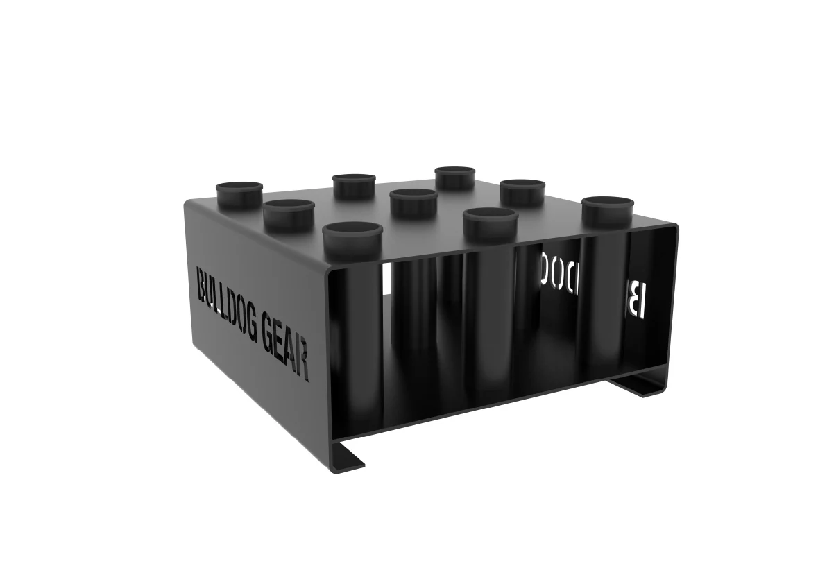 Bulldog Gear - Freestanding Vertical 9 Bar Holder Barbell Storage - Image 2