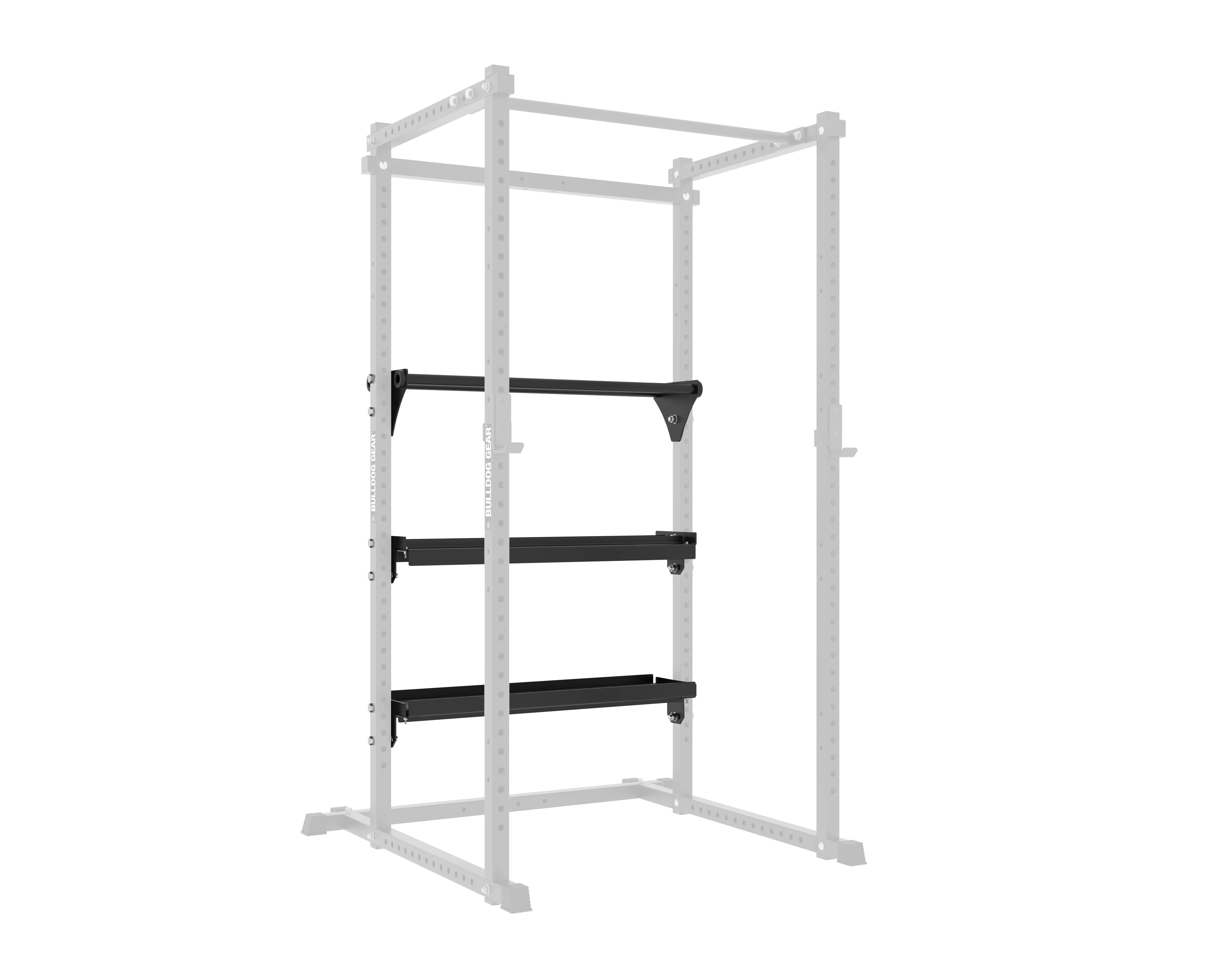 Bulldog Gear - Integrated Power Rack Storage - Dumbbell Shelf - Image 5
